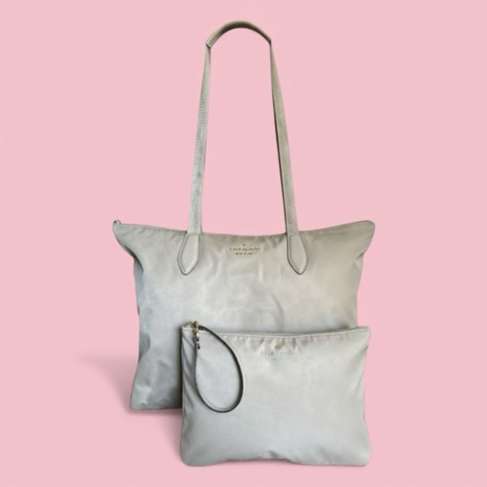✨ ✨ Kate Spade Staci Medium Nylon Tote + Matching Pouch | NWOT  ✨